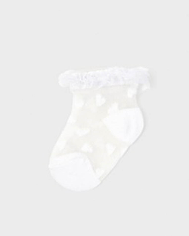 Skarpetki eleganckie białe Mayoral dla dziewczynki