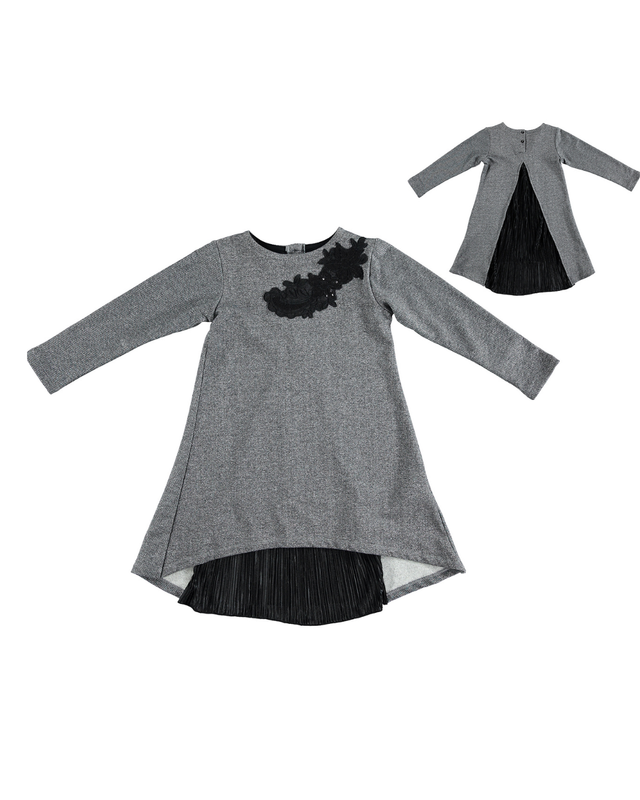 Sukienka elegancka z długim rękawem iDO