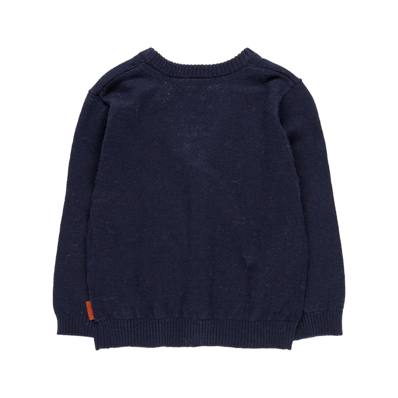 Sweter kardigan rozpinany dla chłopca kolor granatowy Boboli