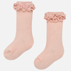 Podkolanówki dziewczęce kolor różowy Mayoral