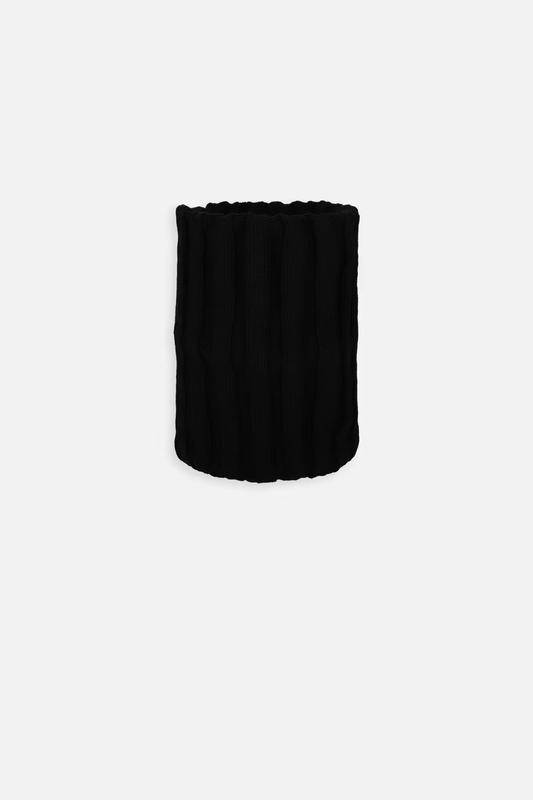 Komin z włóczki Broel czarny podwójny