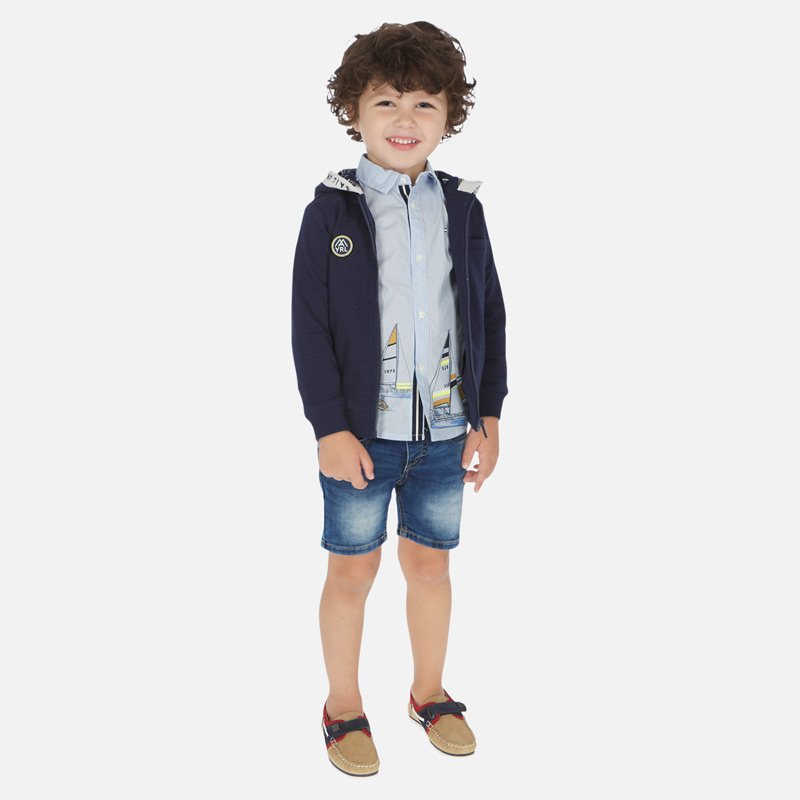 Bermudy szorty dżinsowe dla chłopca Mayoral