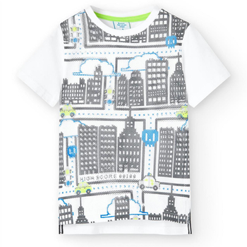 Bluzka z krótkim rękawem dla chłopca Boboli siateczka dla chłopca