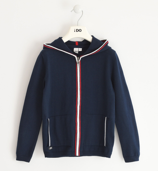 Bluza dresowa rozpinana z kapturem kolor Granat