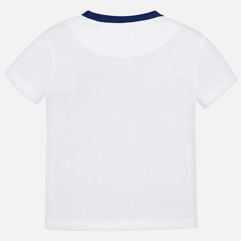 Koszulka z krókim rękawem i lamówką dla chłopca Mayoral