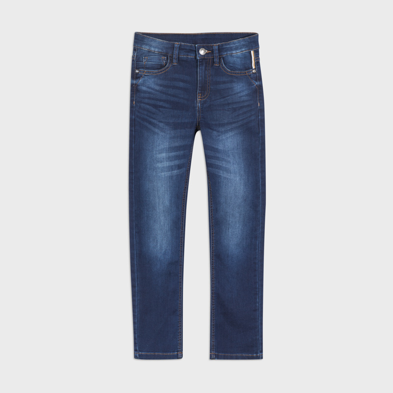 Długie spodnie dżinsowe dla chłopca kolor granatowy Mayoral