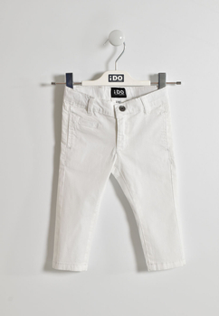 Spodnie cienkie slim fit iDO dla chłopca kolor biały