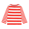 Bluzka z długim rękawem dla chłopca Boboli czerwone paski