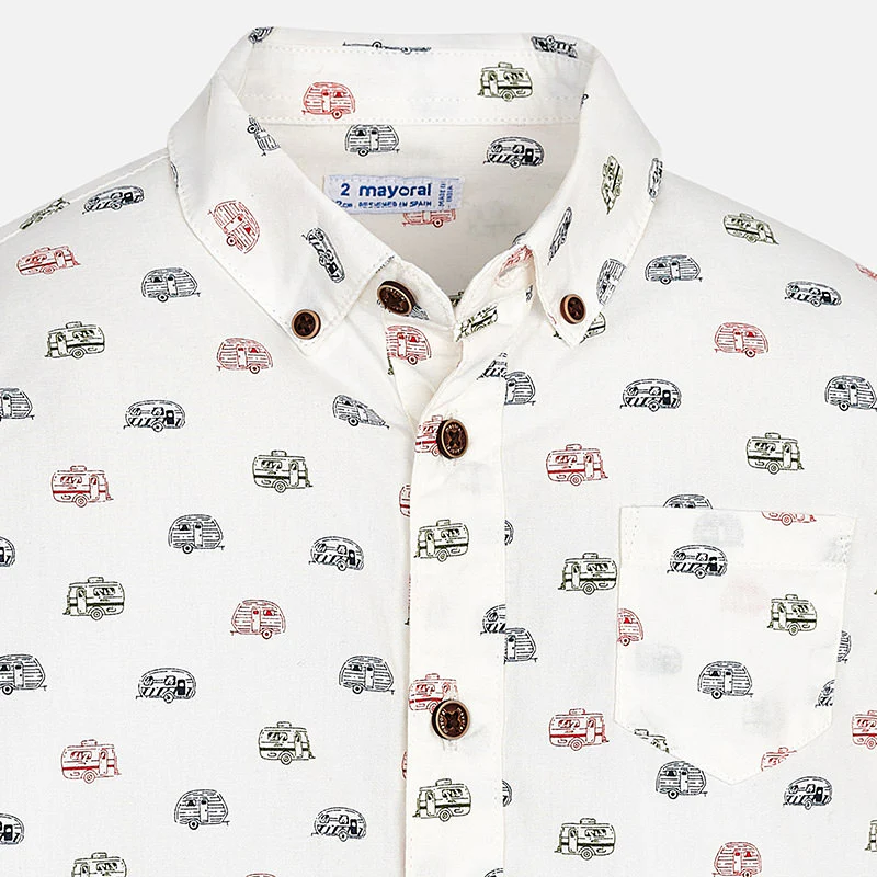 Koszula biała camping Mayoral dla chłopca