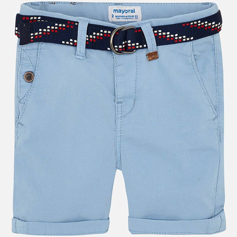 Bermudy z paskiem niebieskie Mayoral