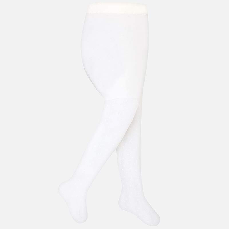 Rajstopy ze wzorem kolor Kamień jasny kremowy Mayoral dla dziewczynki