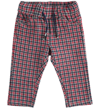 Spodnie z dzianiny w kratkę dla chłopca  iDO