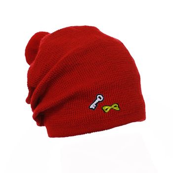Czapka przejściowa dla dziewczynki Pupill kolor czerwony
