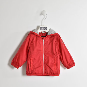 Kurtka wiatrówka bez ocieplenia w kolorze czerwonym iDO dla dziewczynki