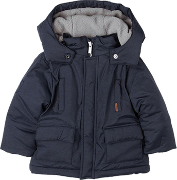 Kurtka dla chłopca kolor ciemny niebieski Boboli