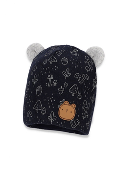 Czapka chłopięca Krystian  granat Broel