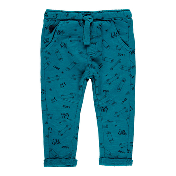 Spodnie flame dla chłopca z nadrukiem