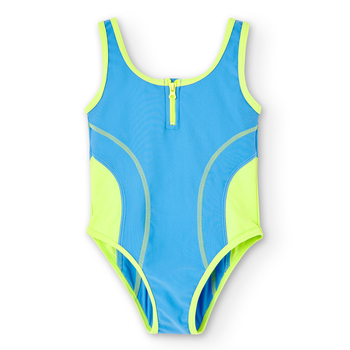 Kostium kąpielowy kolor niebieski Boboli dla dziewczynki