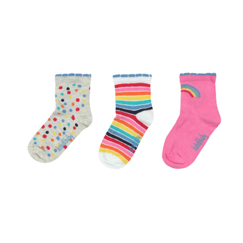 Skarpetki dla dzieczynki zestaw 3 sztuki Boboli