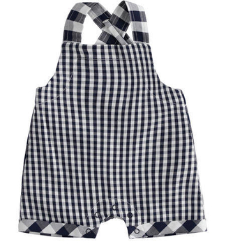 Szorty ogrodniczki dla chłopca kolor ciemny niebieski