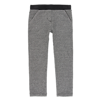 Spodnie slim w jodełkę w kolorze szarym Boboli dla dziewczynki