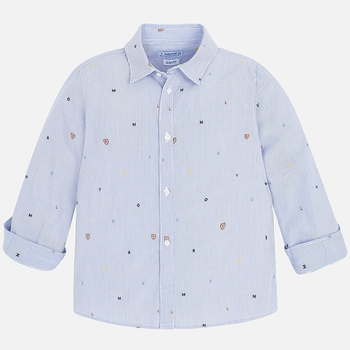 Koszula niebieska w paski Mayoral dla chłopca