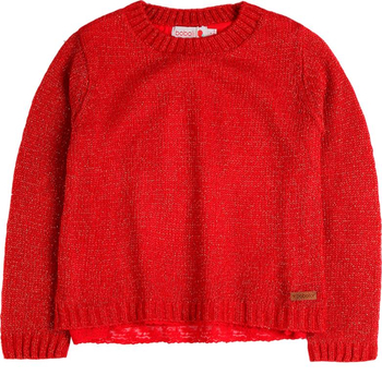 Sweter dla dziewczynki kolor czerwony