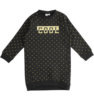 Sukienka w gwiazdki z długim rękawem