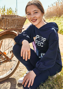 Sukienka dzianina kaptur