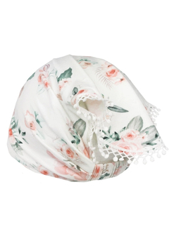 Dziewczęca chustka bambusowa na lato NOELIA Róże  50/52