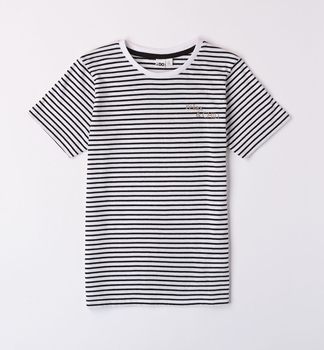 Bluzka z krótkim rękawem paski dla chłopca iDO 