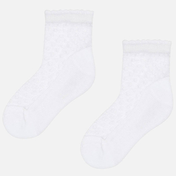 Skarpetki wizytowe transparentne kolor biały Mayoral