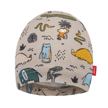 Czapka wiosenna dla chłopca safari