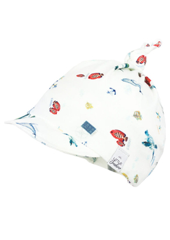 Chłopięca czapka niemowlęca  Alvin kolor kremowy - Jamiks