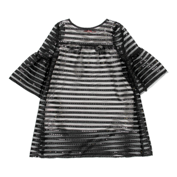 Sukienka dwuwarstwowa oczy dla dziewczynki kolor czarny/ biały Boboli