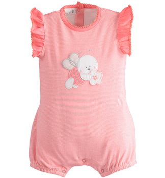 Rampers dla dziewczynki kolor różowy