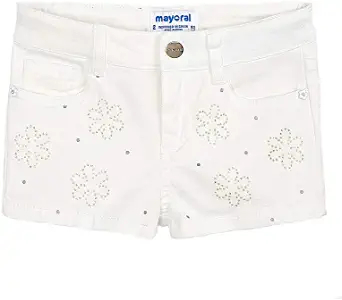 Białe szorty dla dziewczynki Mayoral