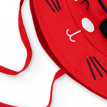 Czapka kapelusz z wiązaniem pod szyją pirat kolor czerwony Boboli dla chłopca