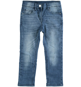 Spodnie jeansowe miękkie  kolor niebieski iDO