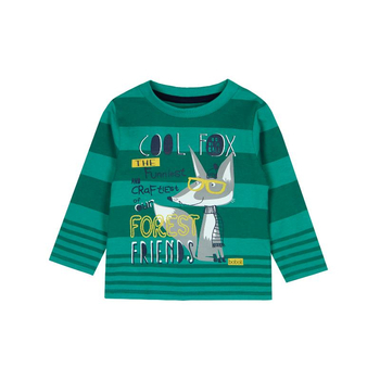 Bluzka z długim rękawem dla chłopca kolor zielony