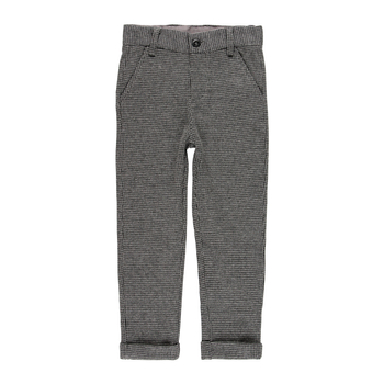 Dzianinowe spodnie w pepitkę w kolorze szarym Boboli dla chłopca
