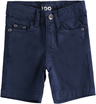 Bermudy szorty materiałowe z kieszeniami kolor granatowy iDO dla chłopca