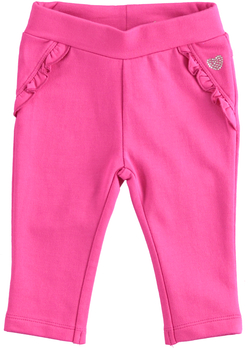Spodnie dresowe na meszku kolor różowy iDO dla dziewczynki 
