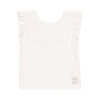 Bluzka dzianinowa ze streczem kolor biały