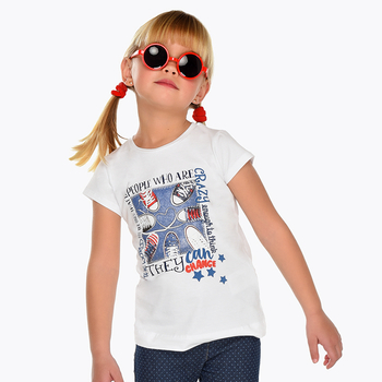 Koszulka k/r grafika Biały 19/22