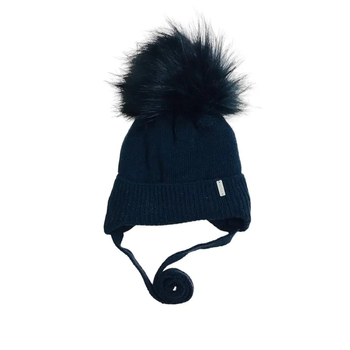 Czapka wiązana granatowa Barbaras