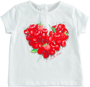 Bluzka z krókim rękawem owoce dla dziewczynki iDO