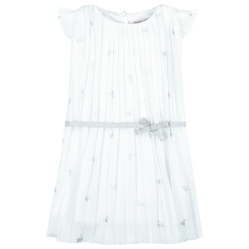 Sukienka szyfonowa dziewcz. nadruk