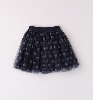 Spódniczka dla dziewczynki serduszka kolor granatowy iDO 
