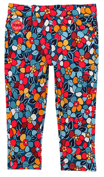 Spodnie dresowe ze streczem dla dziewczynki z nadrukiem